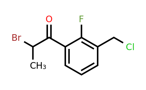 1806640-44-7 | 2-Bromo-1-(3-(chloromethyl)-2-fluorophenyl)propan-1-one