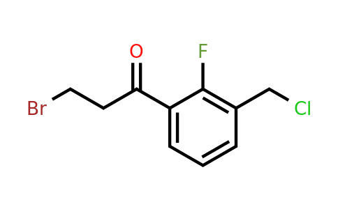 1806640-48-1 | 3-Bromo-1-(3-(chloromethyl)-2-fluorophenyl)propan-1-one