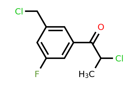 1806640-51-6 | 2-Chloro-1-(3-(chloromethyl)-5-fluorophenyl)propan-1-one