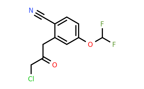 1806641-14-4 | 2-(3-Chloro-2-oxopropyl)-4-(difluoromethoxy)benzonitrile