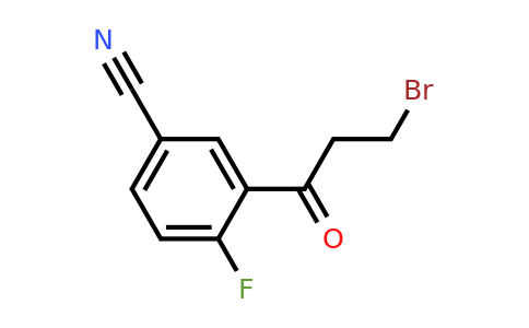 1806641-51-9 | 3-(3-Bromopropanoyl)-4-fluorobenzonitrile