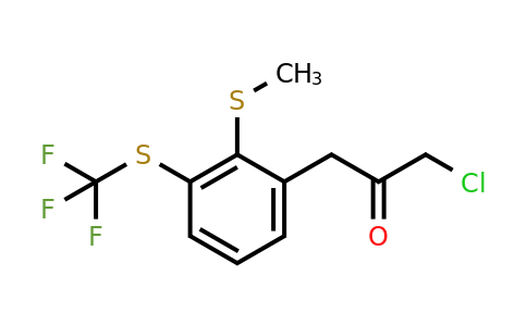 1806641-77-9 | 1-Chloro-3-(2-(methylthio)-3-(trifluoromethylthio)phenyl)propan-2-one