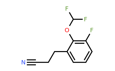 1806641-97-3 | 2-(Difluoromethoxy)-3-fluorophenylpropanenitrile