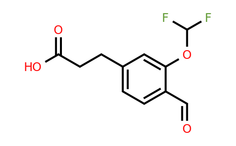 1806642-27-2 | 3-(Difluoromethoxy)-4-formylphenylpropanoic acid
