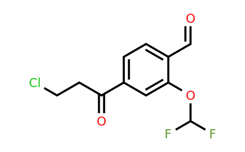 1806642-84-1 | 4-(3-Chloropropanoyl)-2-(difluoromethoxy)benzaldehyde
