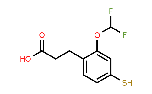 1806643-77-5 | 2-(Difluoromethoxy)-4-mercaptophenylpropanoic acid