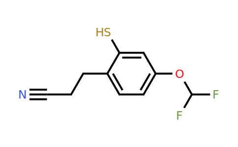 1806643-80-0 | 4-(Difluoromethoxy)-2-mercaptophenylpropanenitrile