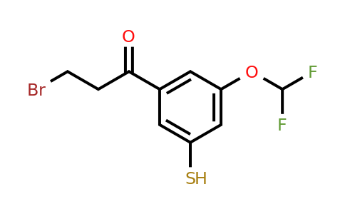 1806643-91-3 | 3-Bromo-1-(3-(difluoromethoxy)-5-mercaptophenyl)propan-1-one