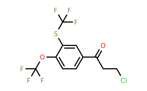 1806644-40-5 | 3-Chloro-1-(4-(trifluoromethoxy)-3-(trifluoromethylthio)phenyl)propan-1-one