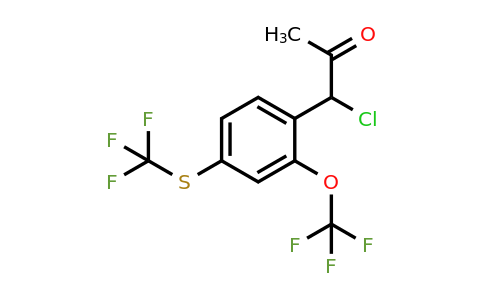 1806644-60-9 | 1-Chloro-1-(2-(trifluoromethoxy)-4-(trifluoromethylthio)phenyl)propan-2-one