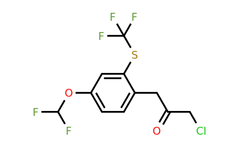 1-Chloro-3-(4-(difluoromethoxy)-2-(trifluoromethylthio)phenyl)propan-2-one