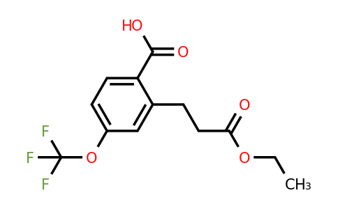 1806644-95-0 | 2-(3-Ethoxy-3-oxopropyl)-4-(trifluoromethoxy)benzoic acid