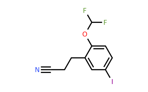 1806645-18-0 | 2-(Difluoromethoxy)-5-iodophenylpropanenitrile