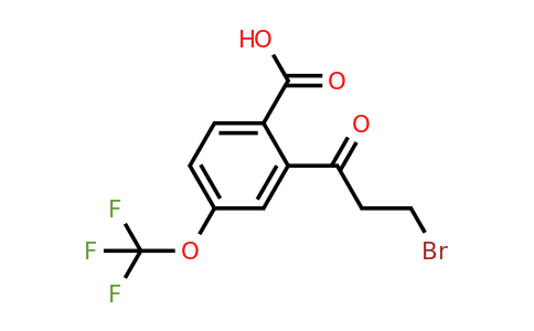 1806645-36-2 | 2-(3-Bromopropanoyl)-4-(trifluoromethoxy)benzoic acid