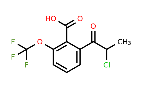 1806645-45-3 | 2-(2-Chloropropanoyl)-6-(trifluoromethoxy)benzoic acid