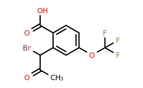 1806645-58-8 | 2-(1-Bromo-2-oxopropyl)-4-(trifluoromethoxy)benzoic acid