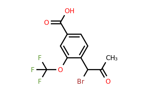 1806645-75-9 | 4-(1-Bromo-2-oxopropyl)-3-(trifluoromethoxy)benzoic acid