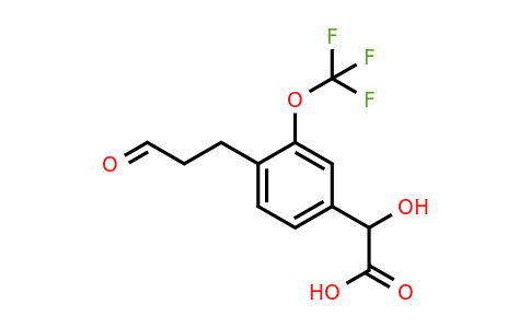 1806646-15-0 | 4-(3-Oxopropyl)-3-(trifluoromethoxy)mandelic acid