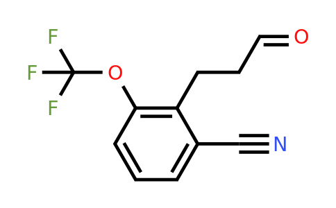 2-(3-Oxopropyl)-3-(trifluoromethoxy)benzonitrile