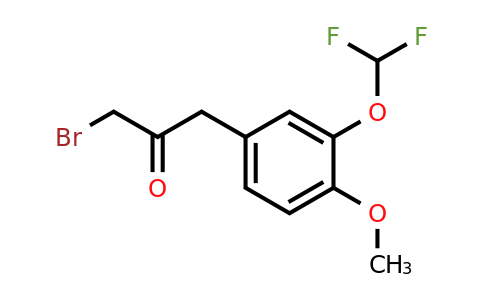 1806646-62-7 | 1-Bromo-3-(3-(difluoromethoxy)-4-methoxyphenyl)propan-2-one