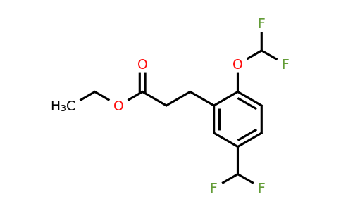1806647-15-3 | Ethyl 3-(2-(difluoromethoxy)-5-(difluoromethyl)phenyl)propanoate