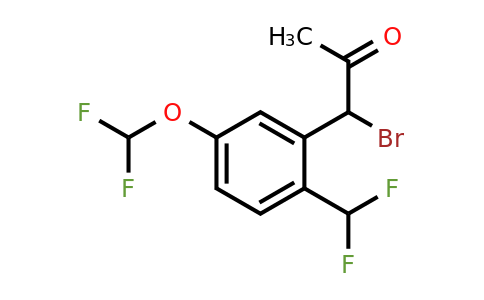 1806647-45-9 | 1-Bromo-1-(5-(difluoromethoxy)-2-(difluoromethyl)phenyl)propan-2-one
