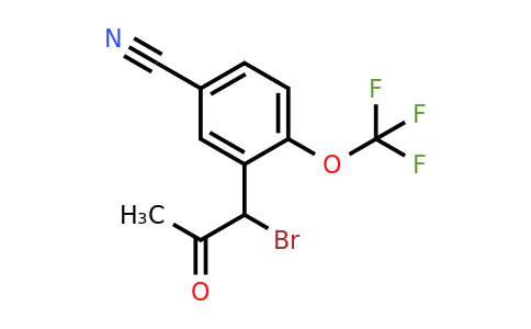 1806647-56-2 | 3-(1-Bromo-2-oxopropyl)-4-(trifluoromethoxy)benzonitrile