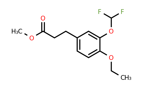 1806647-73-3 | Methyl 3-(difluoromethoxy)-4-ethoxyphenylpropanoate