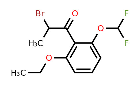 1806647-93-7 | 2-Bromo-1-(2-(difluoromethoxy)-6-ethoxyphenyl)propan-1-one