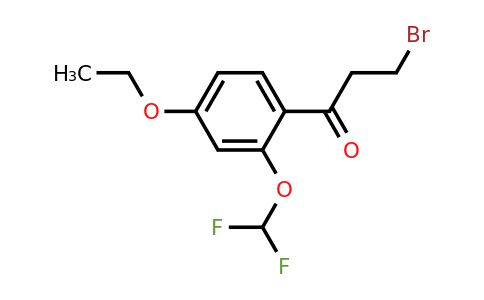 1806648-02-1 | 3-Bromo-1-(2-(difluoromethoxy)-4-ethoxyphenyl)propan-1-one