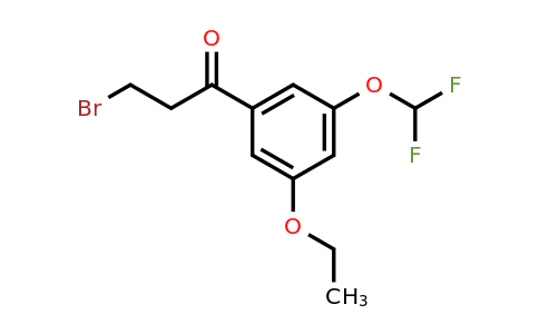 1806648-12-3 | 3-Bromo-1-(3-(difluoromethoxy)-5-ethoxyphenyl)propan-1-one