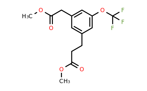 1806648-25-8 | Methyl 3-(3-methoxy-3-oxopropyl)-5-(trifluoromethoxy)phenylacetate