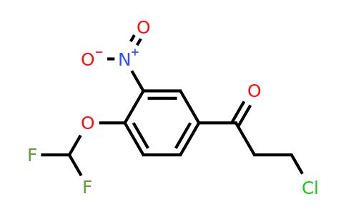 1806648-29-2 | 3-Chloro-1-(4-(difluoromethoxy)-3-nitrophenyl)propan-1-one
