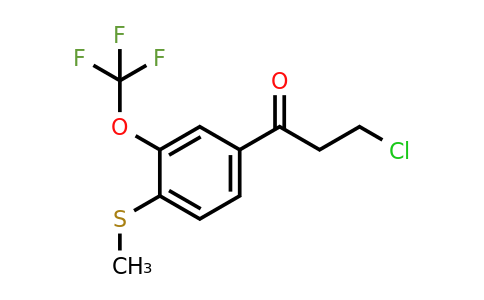 1806648-32-7 | 3-Chloro-1-(4-(methylthio)-3-(trifluoromethoxy)phenyl)propan-1-one