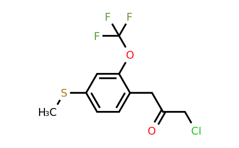 1806648-40-7 | 1-Chloro-3-(4-(methylthio)-2-(trifluoromethoxy)phenyl)propan-2-one