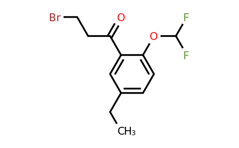 1806648-47-4 | 3-Bromo-1-(2-(difluoromethoxy)-5-ethylphenyl)propan-1-one