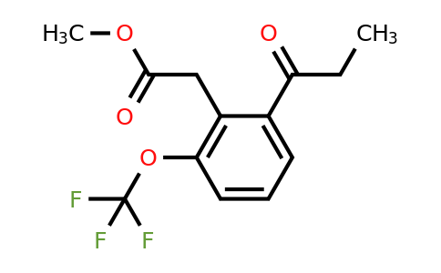 1806648-51-0 | Methyl 2-propionyl-6-(trifluoromethoxy)phenylacetate