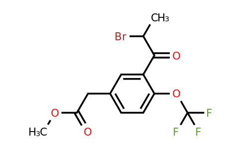 1806648-63-4 | Methyl 3-(2-bromopropanoyl)-4-(trifluoromethoxy)phenylacetate