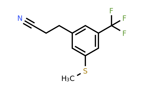 1806648-64-5 | 3-(3-(Methylthio)-5-(trifluoromethyl)phenyl)propanenitrile