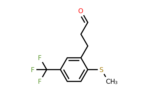 1806648-72-5 | 3-(2-(Methylthio)-5-(trifluoromethyl)phenyl)propanal