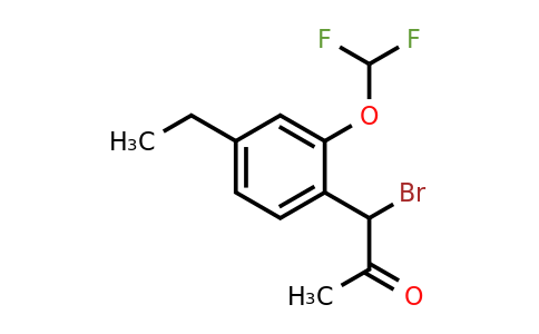 1806648-79-2 | 1-Bromo-1-(2-(difluoromethoxy)-4-ethylphenyl)propan-2-one