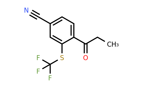 1806648-81-6 | 4-Propionyl-3-(trifluoromethylthio)benzonitrile