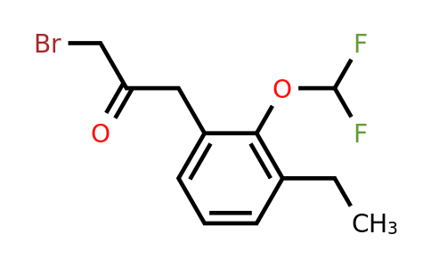 1806648-90-7 | 1-Bromo-3-(2-(difluoromethoxy)-3-ethylphenyl)propan-2-one