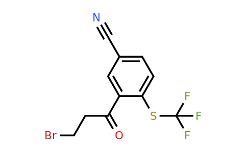 1806648-93-0 | 3-(3-Bromopropanoyl)-4-(trifluoromethylthio)benzonitrile