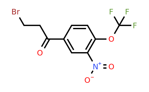 1806648-96-3 | 3-Bromo-1-(3-nitro-4-(trifluoromethoxy)phenyl)propan-1-one