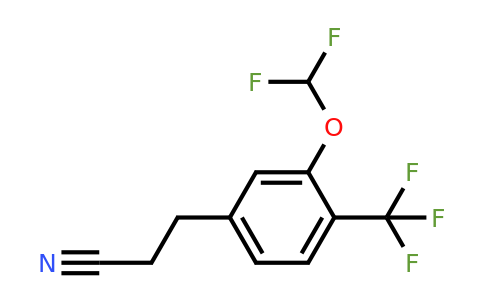 1806649-00-2 | 3-(3-(Difluoromethoxy)-4-(trifluoromethyl)phenyl)propanenitrile