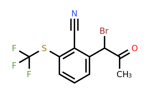 1806649-03-5 | 2-(1-Bromo-2-oxopropyl)-6-(trifluoromethylthio)benzonitrile