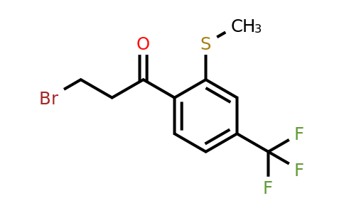 1806649-09-1 | 3-Bromo-1-(2-(methylthio)-4-(trifluoromethyl)phenyl)propan-1-one