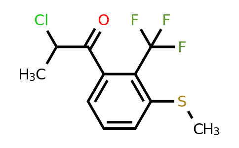 1806649-18-2 | 2-Chloro-1-(3-(methylthio)-2-(trifluoromethyl)phenyl)propan-1-one