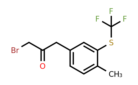 1806649-32-0 | 4-(3-Bromo-2-oxopropyl)-2-(trifluoromethylthio)toluene